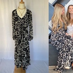 Floral Chiffon Maxi Dress